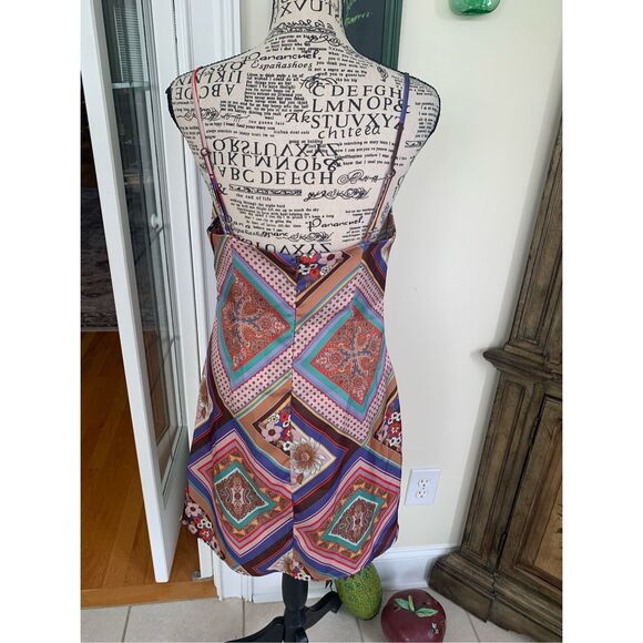 Urban Outfitters Mallory Cowl Neck Mini Slip Dress Spaghetti Strap NWT - Picture 10 of 12